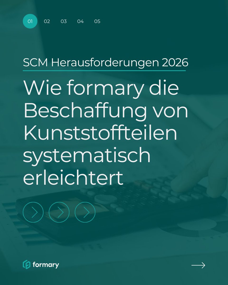 formary_de's tweet photo. Wochenlange Prozesse im Einkauf sind im Jahr 2026 ein echtes Risiko für Ihre Wettbewerbsfähigkeit. Wer Kunststoffteile effizient beschaffen will, braucht digitale Lösungen, die Tempo mit absoluter Transparenz &amp; Sicherheit vereinen.

Mehr im Blog: https://t.co/3qMuNkWXbJ https://t.co/XgqsSv1ORy