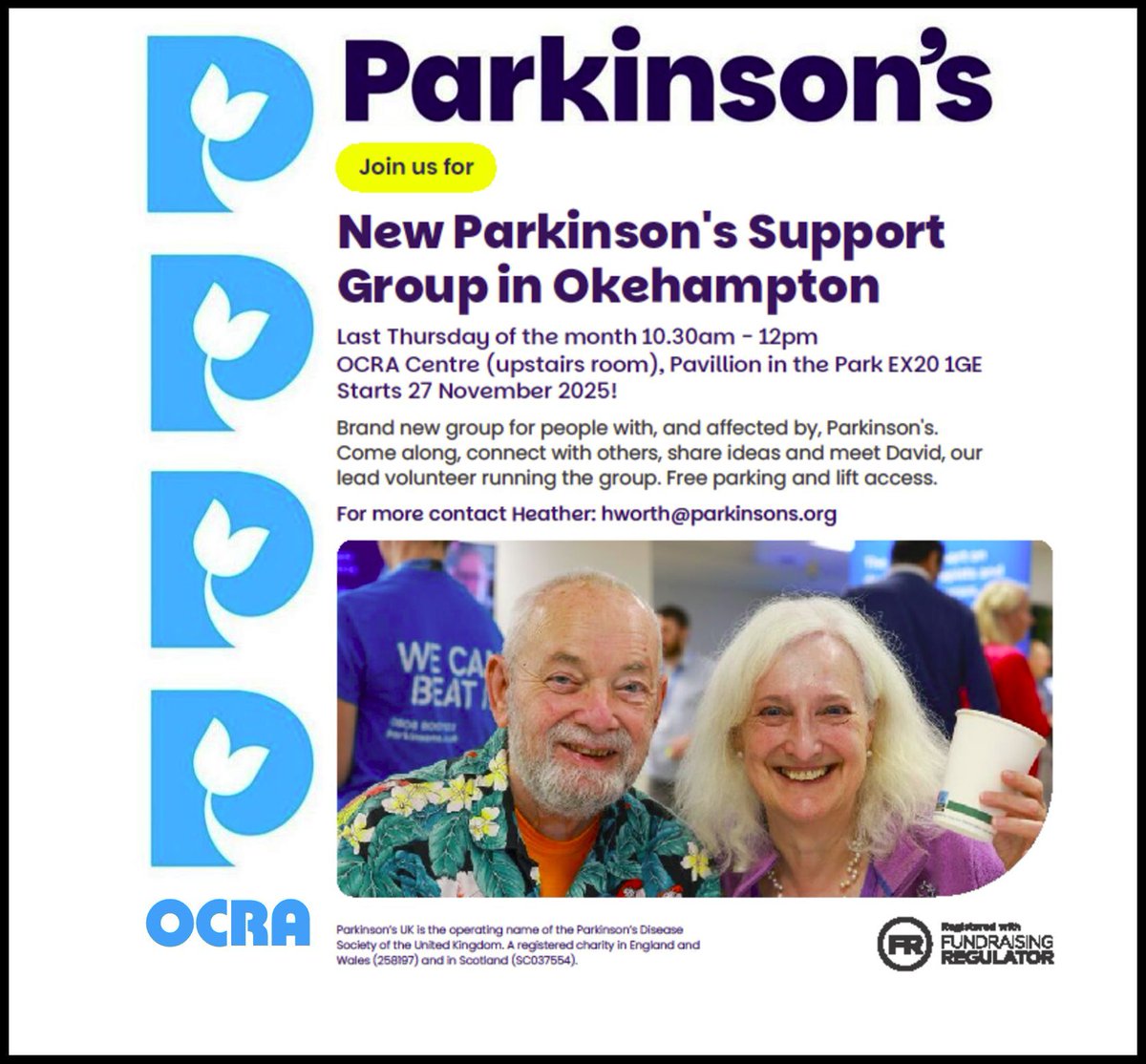 OCRASport's tweet photo. This Thursday at the Peer Support Hub the focus is on those affected by parkinsons.
Hopefully see you upstairs at the Pavilion in the Park.

https://t.co/UzKQojbqnV https://t.co/Pyo5JqFvJ2