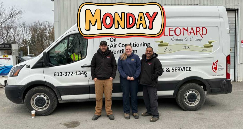 Leonard_Heating's tweet photo. Happy Monday from your friends at Leonard Heating &amp; Cooling. Contact us for home comfort solutions. (613) 777-2829 https://t.co/XW2rXnLJUE