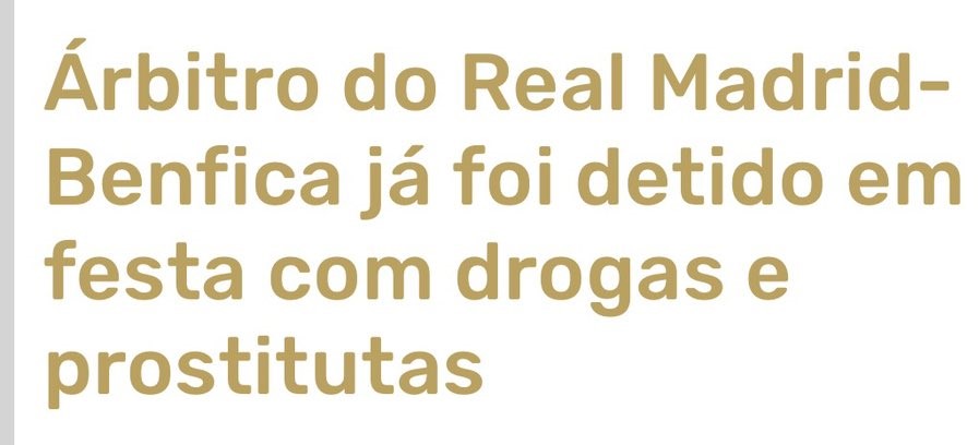 UEFA bem a mandar um protótipo de árbitro com o qual o Benfica tem 40 anos de experiência  😭🤣