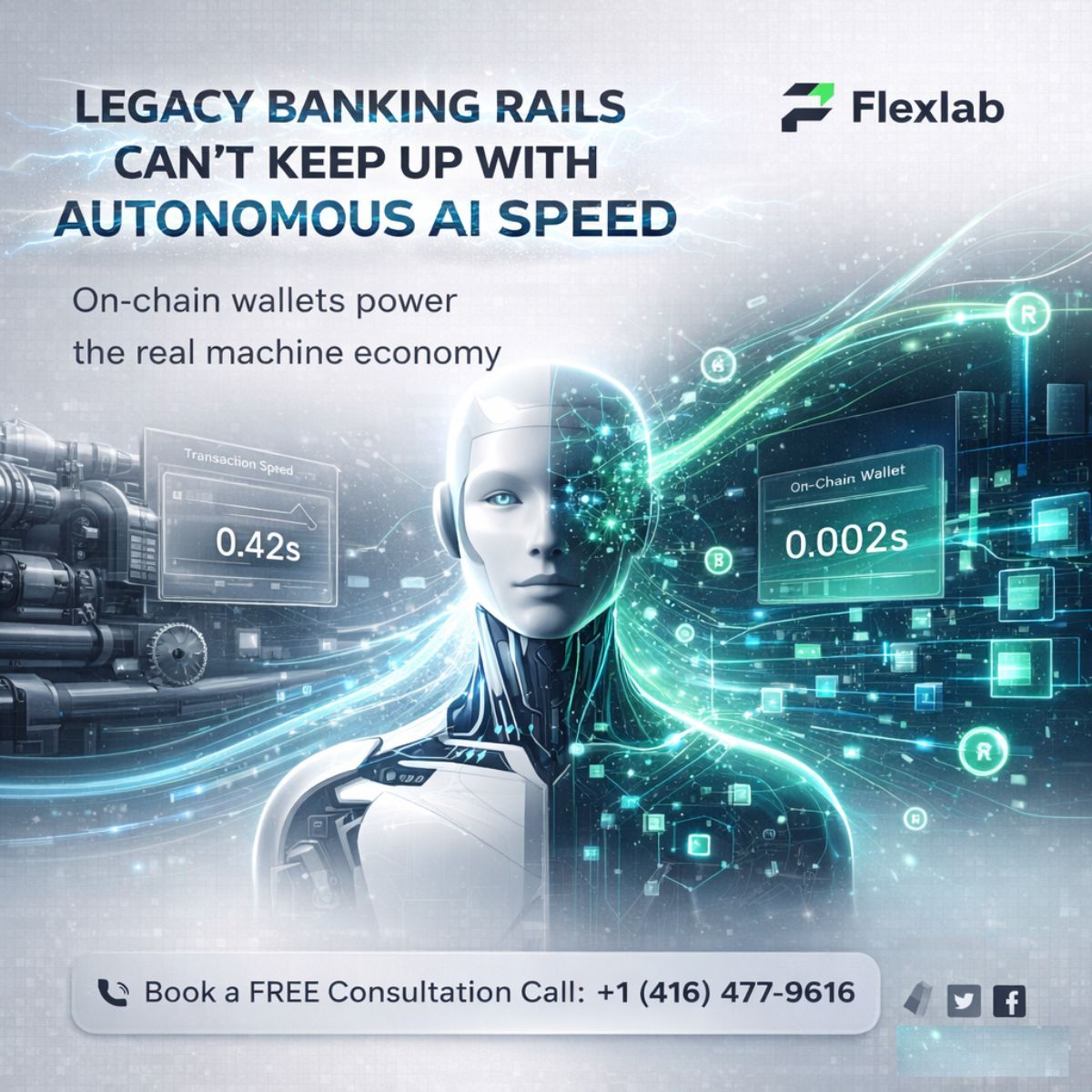 info_flexlab's tweet image. Legacy banking rails can't handle the millisecond speed of autonomous AI

This technical gap acts as a bottleneck, keeping high-potential agents passive rather than active. 

On-chain wallets provide the 24/7 settlement layer for a true machine economy. 

#Flexlab #Web3AI