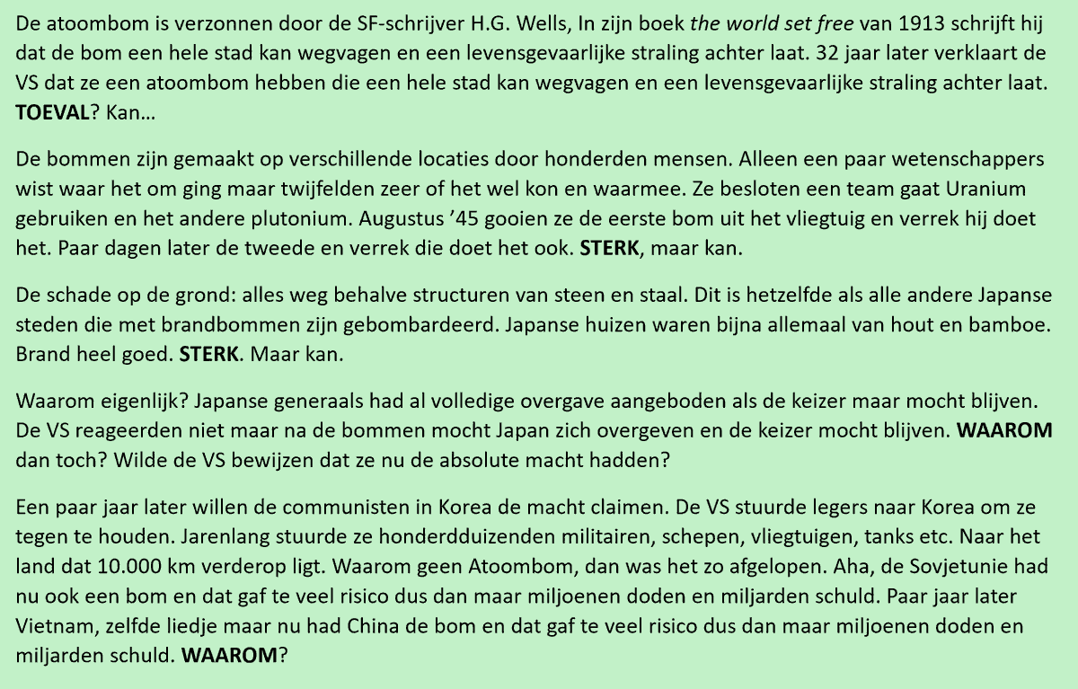 Weet iemand het?