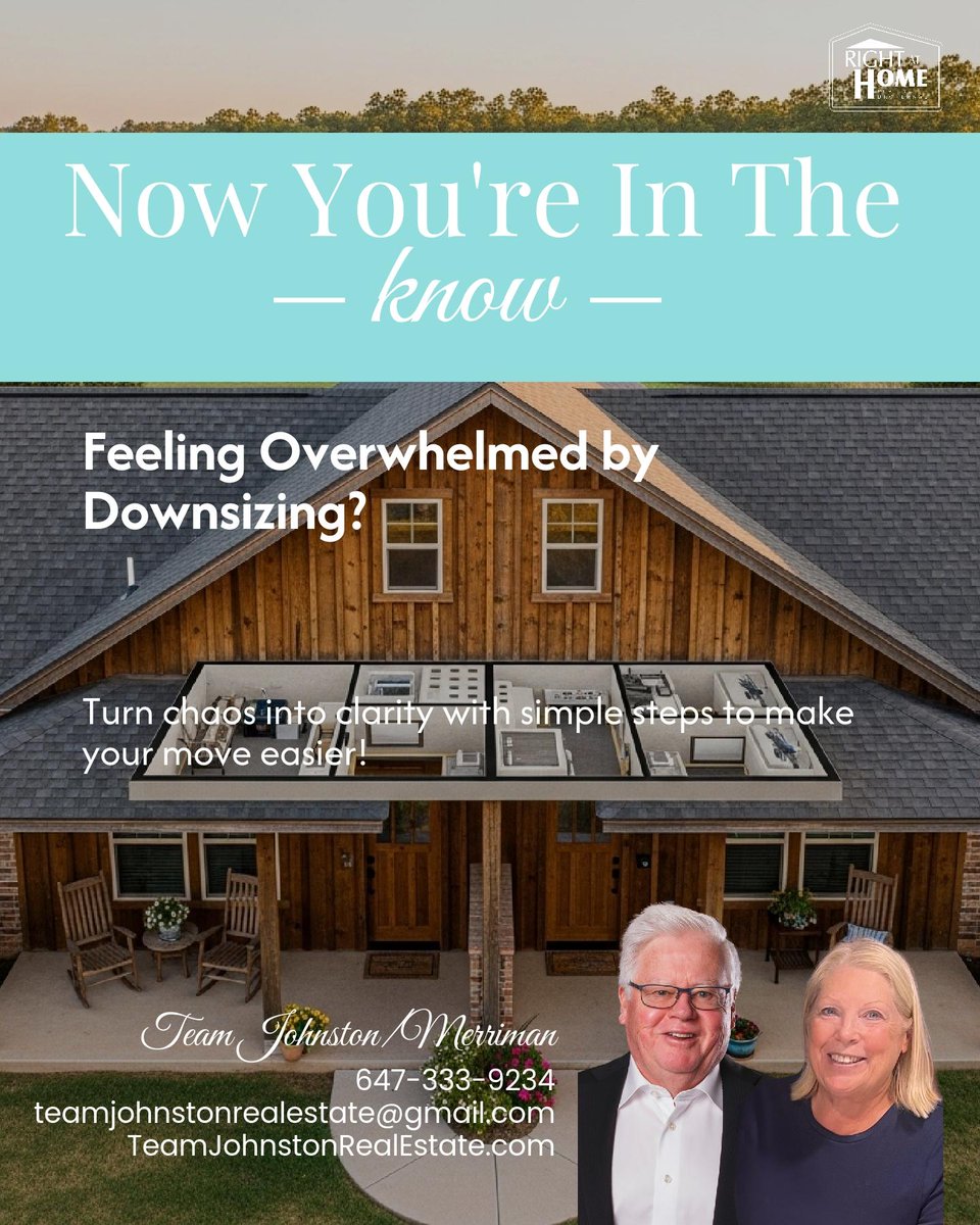 Team_Johnston's tweet photo. Downsizing Blues? 🎶 Transform the chaos into clarity: stick to items with purpose or sentiment, ditch the duplicates, and visualize your new space! Share your must-haves and move with ease into a simpler lifestyle. Ready to declutter? #DownsizeDelight 🚀 https://t.co/BiNF08gRBw