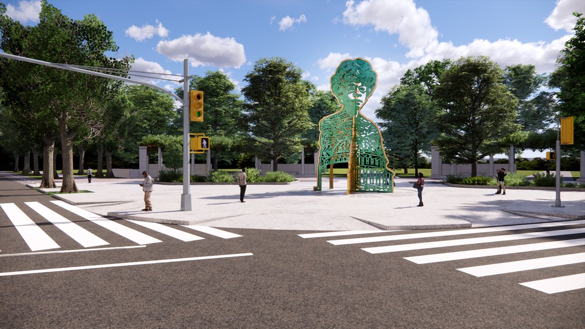 prospect_park's tweet photo. This #MemoryLaneMonday, we honor Shirley Chisholm, the first Black woman in Congress. As her monument moves forward at Prospect Park’s Parkside entrance, we celebrate representation in our green spaces. Learn more: https://t.co/lVzIHmAwyb
c. Renderings: O. Jeyifous + A. Williams https://t.co/rOjDQTG0FB