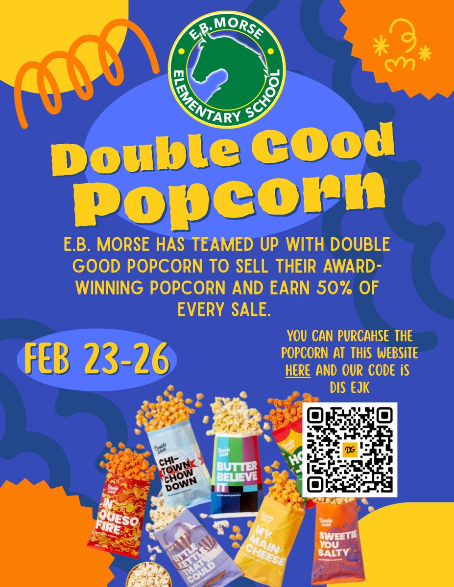 Double Good Popcorn Fundraiser! 🍿
Please feel free to share this post and link! 

Plain text version available at tinyurl.com/ynfzakdc