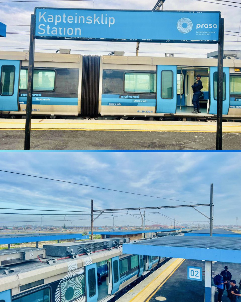 Mitchells Plain's Kapteinsklip train station has reopened! 🚊👏

<a href="/PRASA_Group/">PRASA Group</a> have made incredible progress in Cape Town to get our trains moving again ✅

We must work together to devolve rail for the City to run and connect more Capetonians to job opportunities.