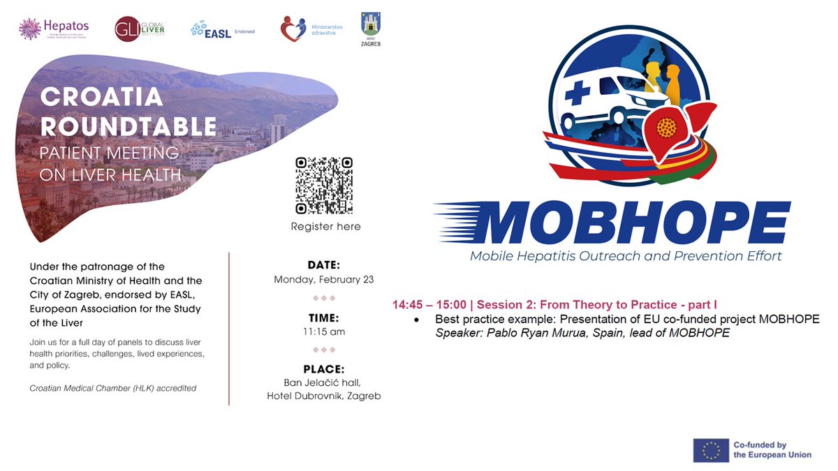 UCribado's tweet photo. Hoy mostramos proyecto europeo MOBHOPE en Croacia. @UCribado  #EU4HEALTH https://t.co/4fifWYudSz