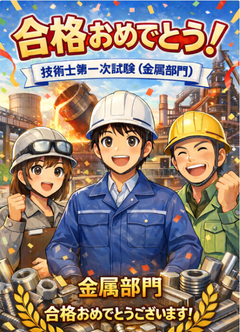 pe_metals_O's tweet photo. 本日、令和7年度技術士第一次試験の合格が発表されました。
金属部門で合格の栄冠を手にした皆様、本当に素晴らしいです！
基礎から専門まで幅広い知識を身につけ、見事突破されたその努力に敬意を表します。
これで技術士への道がまた一歩近づきましたね。
金属部会は、皆様の次の挑戦を全力で応援します！
合格おめでとうございます！！
#技術士 #第一次試験 #金属部門 #合格発表