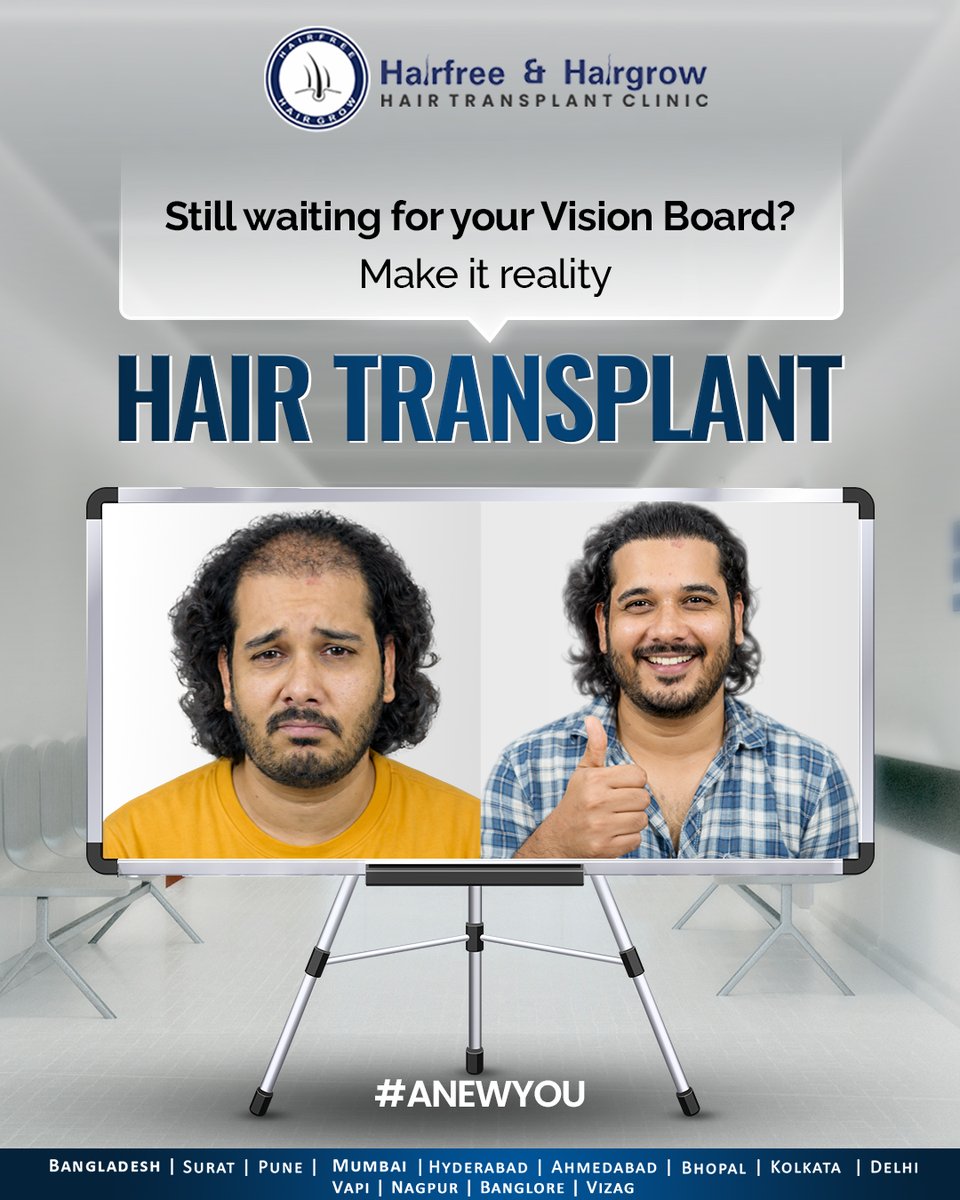 Hairfree and Hairgrow - Hair Transplant Clinic tweet media