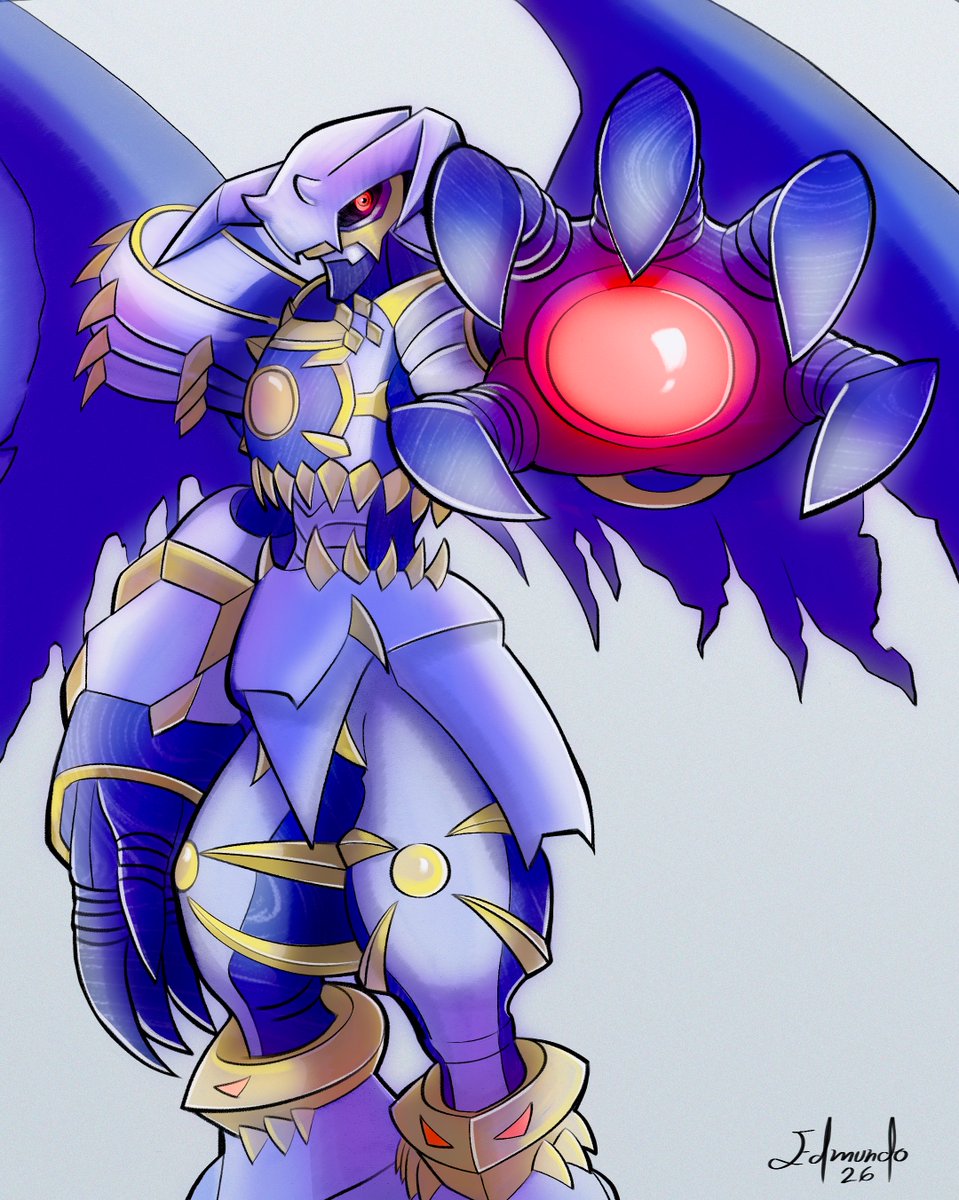 Mi dibujo de #dynasmon, estoy aprendiendo a colocar texturas en mis dibujos.