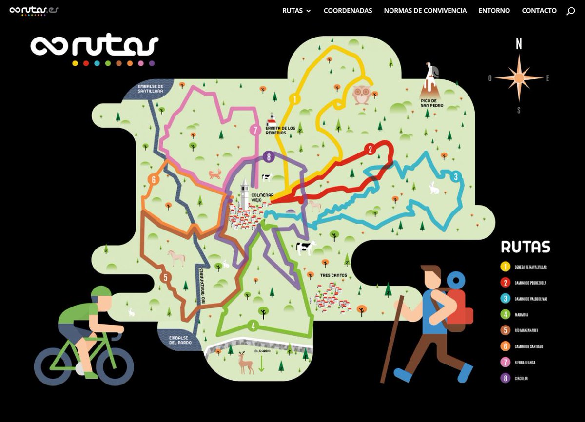 🏞️🚶‍♀️ Para los amantes de las rutas y los entornos rurales

📢💻 Recuerda que el Ayuntamiento dispone de un sitio web único con toda la información de interés sobre la red de rutas del entorno de #ColmenarViejo: 8rutas.es

➕👇