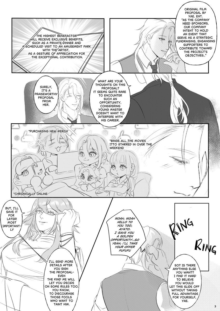 CEO X ACTOR #ayaitto pt. 3 #kamisatoayato #AratakiItto #GenshinImpact #아야이토 #綾一