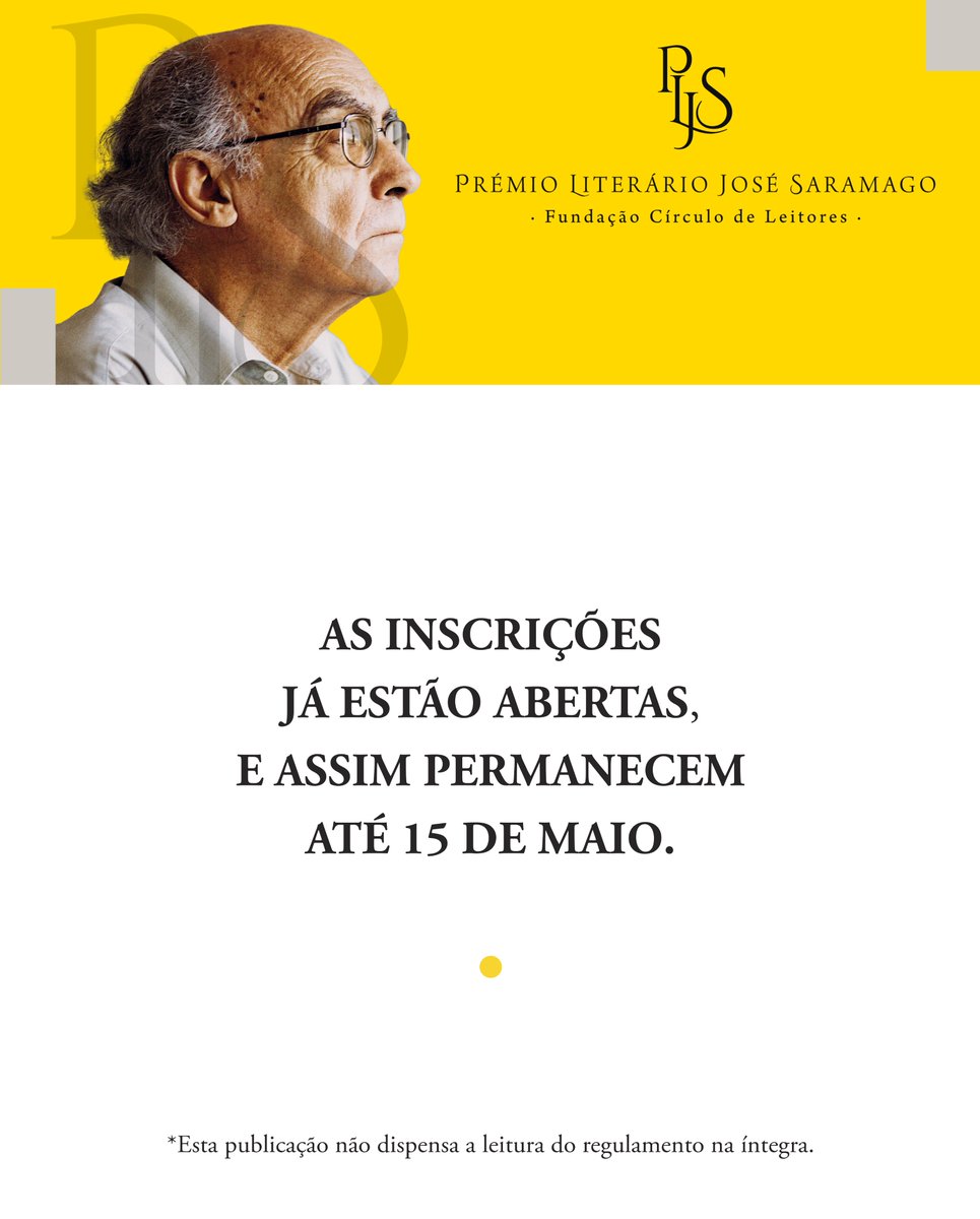 Prémio Literário José Saramago tweet media