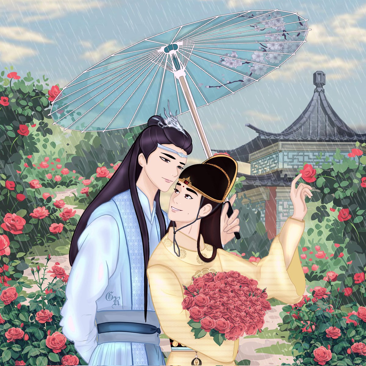 {September}
My artwork for the XiYao calendar, 2026!^^✨💖 
#xiyaocalendar2026 #xiyao #LanXichen #JinGuangyao  #theuntamed #陈情令