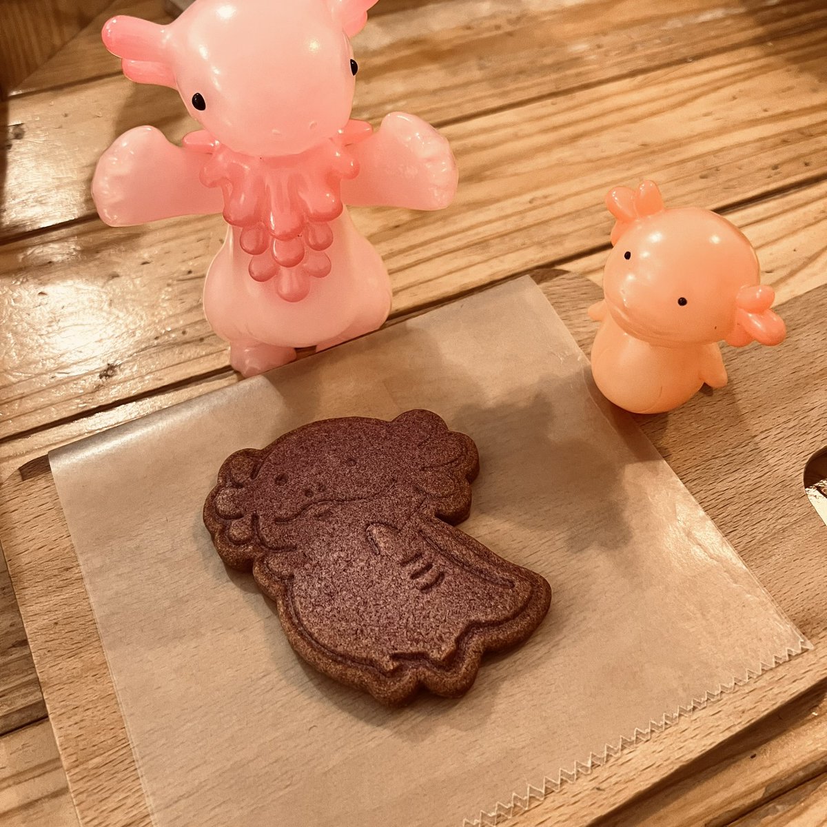 そしてなんと！なんと！MoMoクッキーが焼き上がりましたー💕でかっ