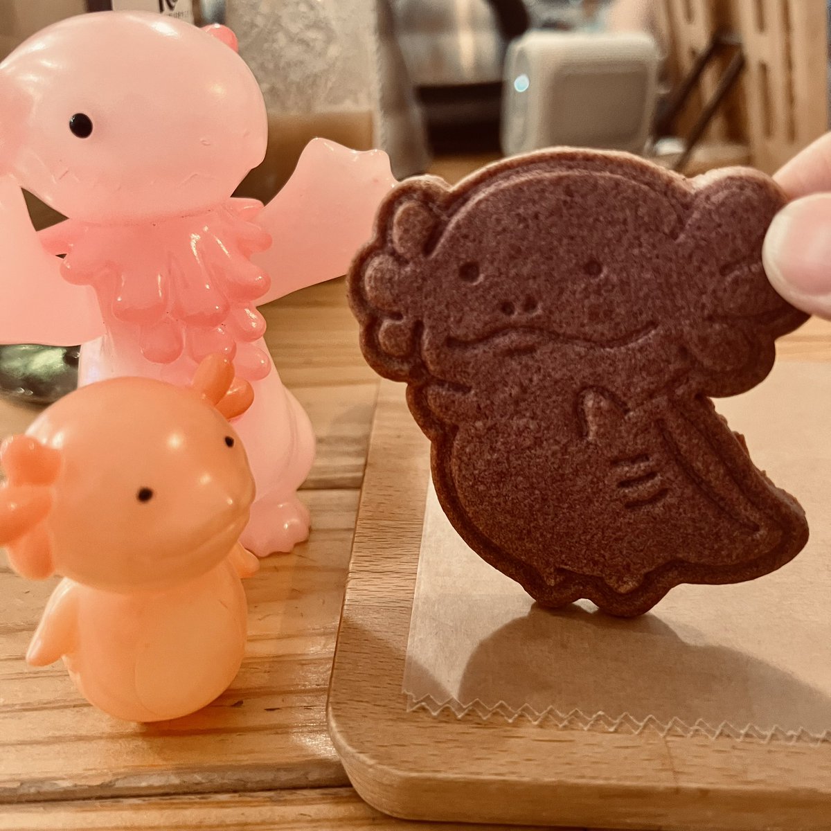 そしてなんと！なんと！MoMoクッキーが焼き上がりましたー💕でかっ