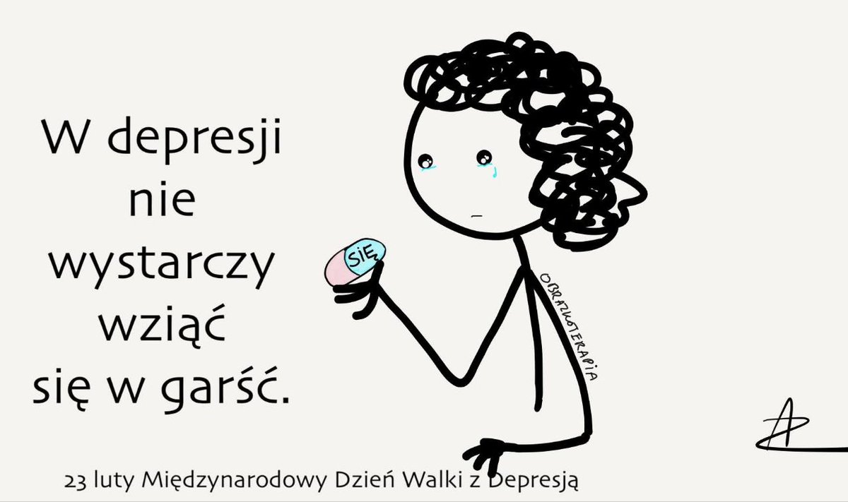 Dziś Dzień Walki z Depresją.

⚠️ Szacuje się, że w Polsce na depresję choruje od 1,2 mln do ponad 1,5 mln osób. Jednak według nowszych danych i opinii ekspertów, skala problemu może być znacznie większa, dotykając nawet 4 milionów Polaków. Depresja występuje około dwa razy