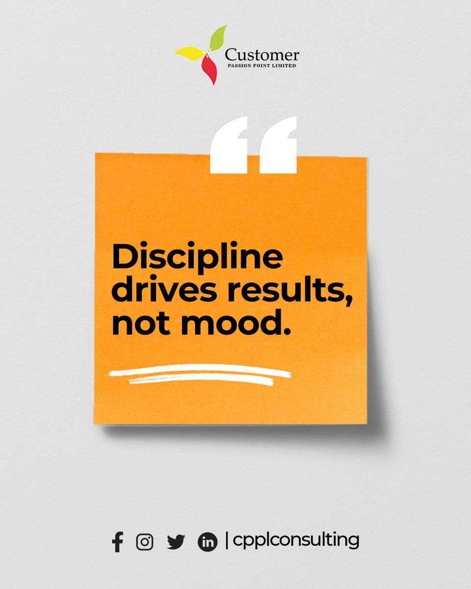 cpplnigeria1's tweet photo. Professionals act on plans, not feelings. Start the week with structured action. 

#mondaymotivation #lagosbusiness #businessgrowth #cppltraining #cpplconsulting https://t.co/G41QMz7icx