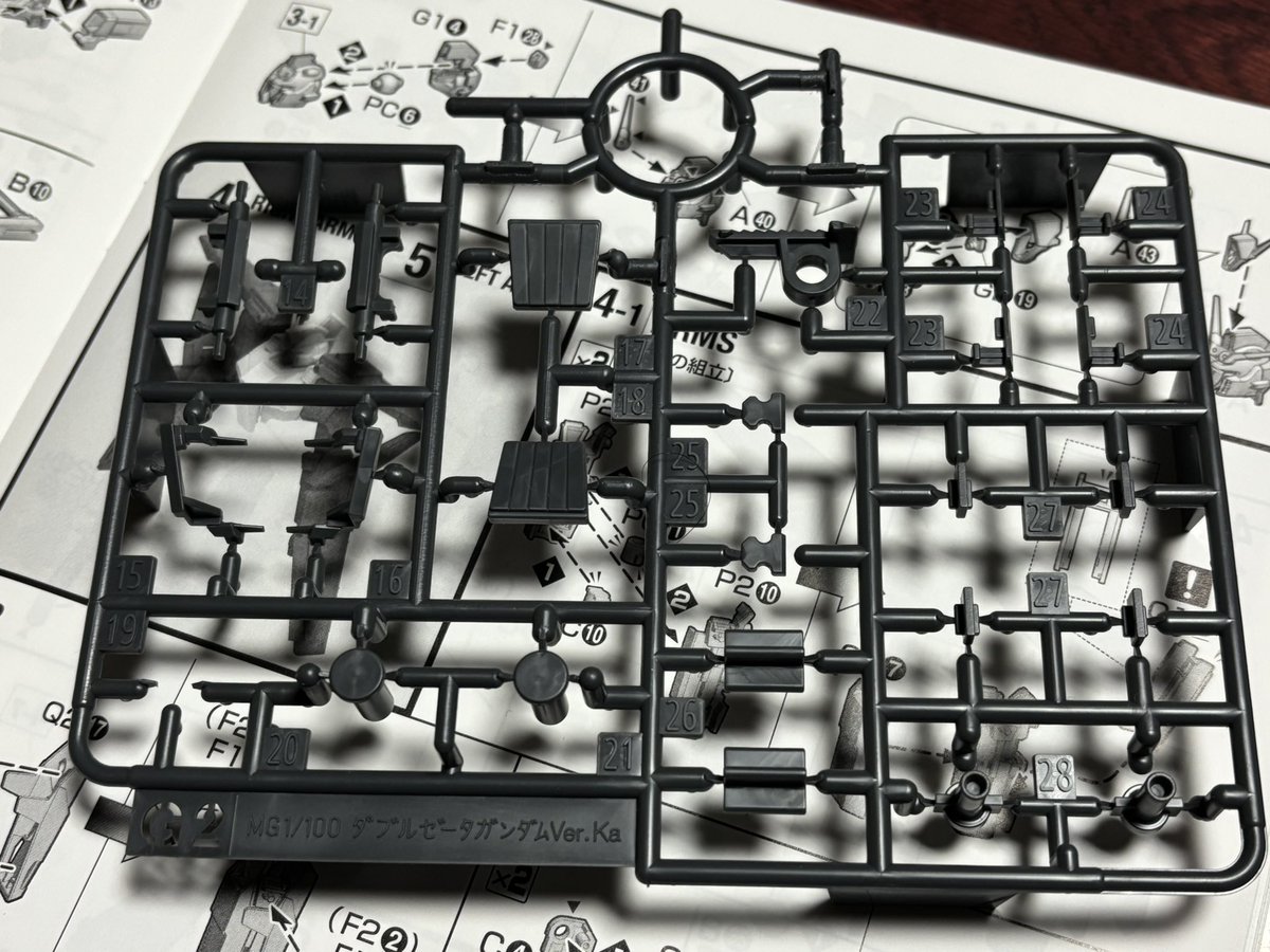 MGフルアーマーZZ、エヴァ見ながらだったので、 あまり進まず