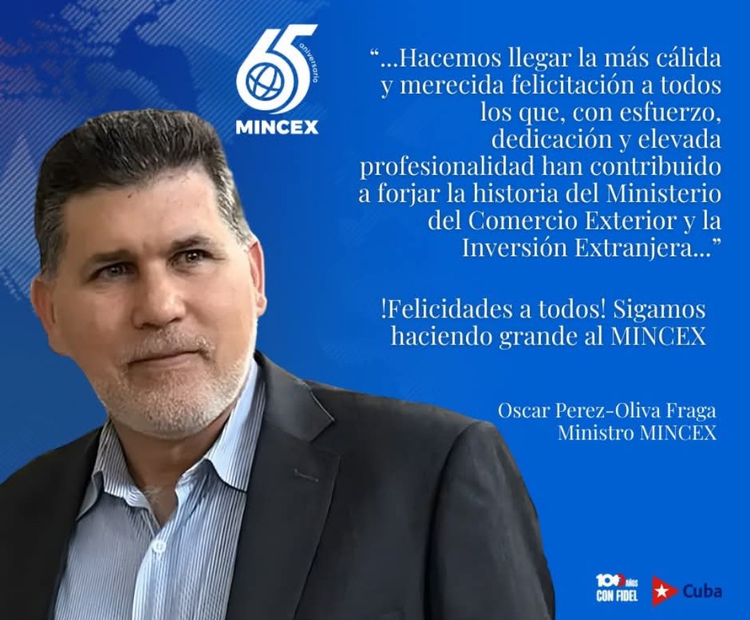 Consumimport3's tweet photo. El colectivo de @Consumimport3 reconoce la labor de todos los trabajadores y directivos del @MINCEX_CUBA  y ratifica su compromiso con la historia lograda.
@GecomexCuba 
#65Aniversario https://t.co/wODWw7ClrF