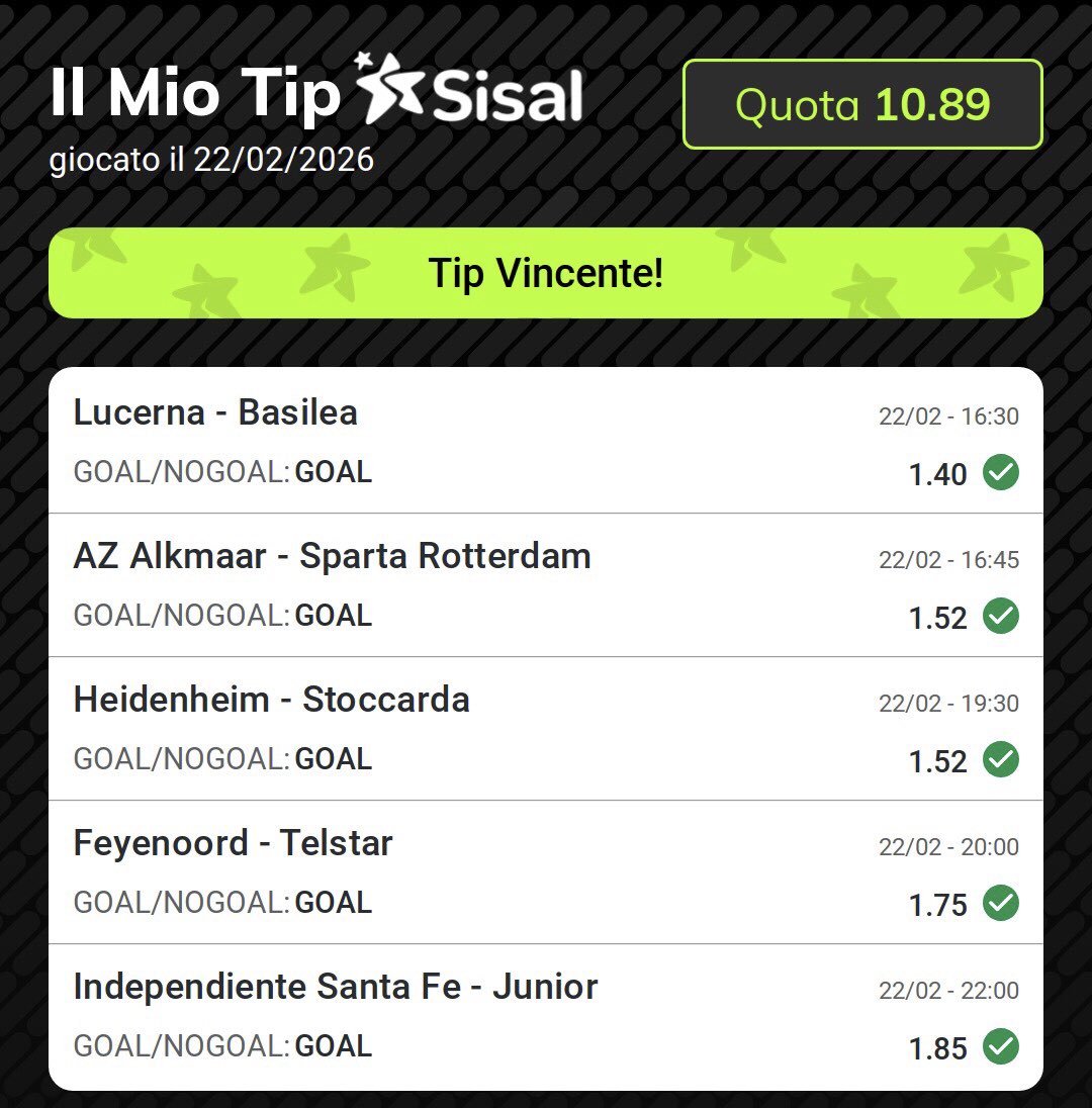 bEtnaLove's tweet image. Dopo una settimana passata a piangere per un solo errore a schedina, oggi si gode. Quota 10.89 servita calda e dritta in cassa. Il duro lavoro e l’analisi pagano sempre, anche quando sembra tutto contro. ✅💰

#BettingTips #Sisal #Cassa #Win #TradingSportivo