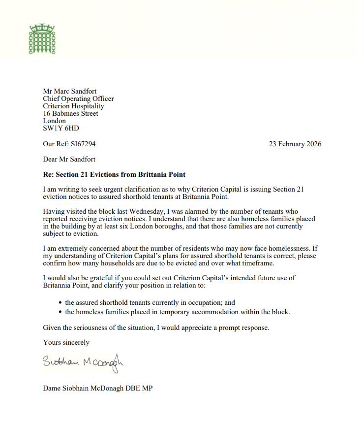 Siobhain McDonagh tweet media