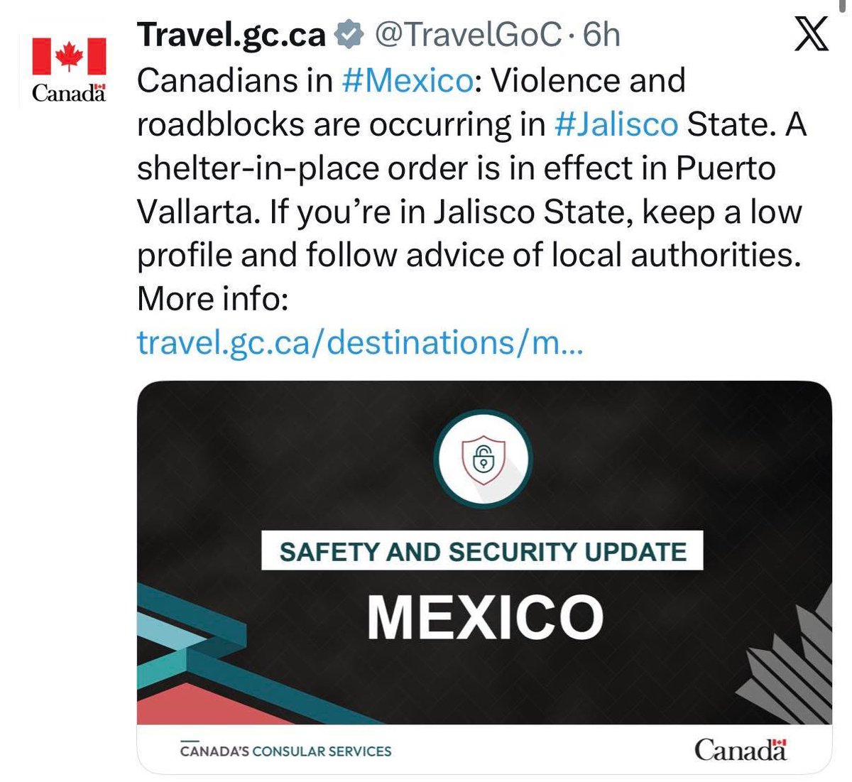 While I appreciate that <a href="/AnitaAnandMP/">Anita Anand</a> has been getting out communications specific to the situation in Mexico, what’s really disturbing is that the link for Canadians to register ➡️hasn’t been working since she has released her comments yesterday. 

This is just another example