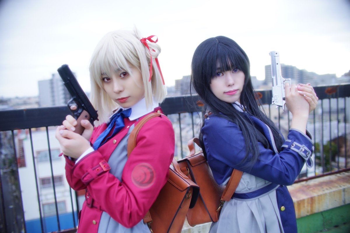 ⚠︎ cosplay
リコリス・リコイル
⑅
井ノ上 たきな💙りりる
錦木千束❤️みーちゃん(<a href="/miicosplay/">秋雨みー</a> )

photo：<a href="/ion_hobbybox/">ion</a> さん
studio：<a href="/airoute_s/">aiRoute Studio</a> 
⑅
#リコリスリコイル #リコリコ
#コスプレ #cosplay
#りりるコス