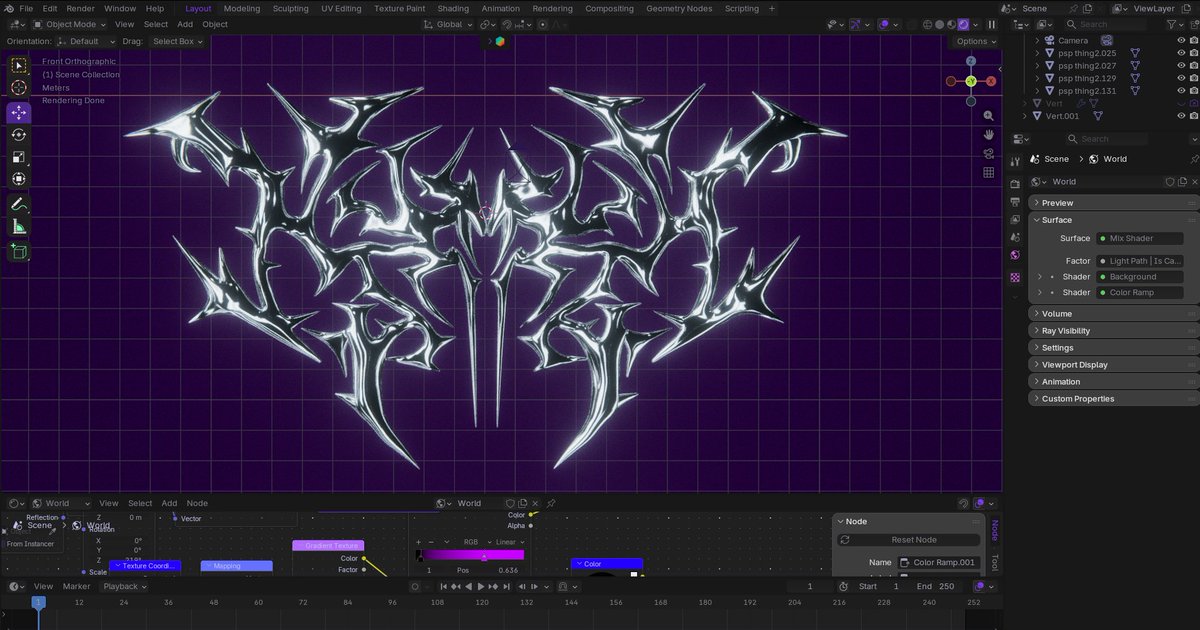 SSkalesky's tweet photo. WIP #neotribal #3dart https://t.co/Vf7RdOBgQe