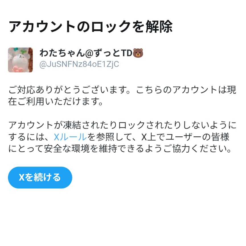なぁ様❤ご確認用 なんかツイッター見てたら急にアカウントロックなってしまい、何も