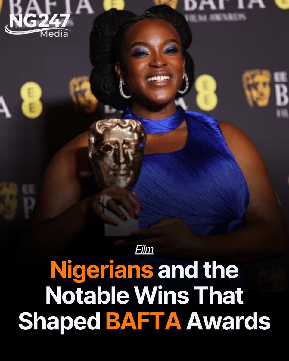NG247_Media's tweet photo. From Wunmi Mosaku to the Davies brothers, Nigeria showed up and showed off at the BAFTAs

READ MORE👇
https://t.co/DbXC10oUHT #NG247Media https://t.co/Pxhy0Z8UTd