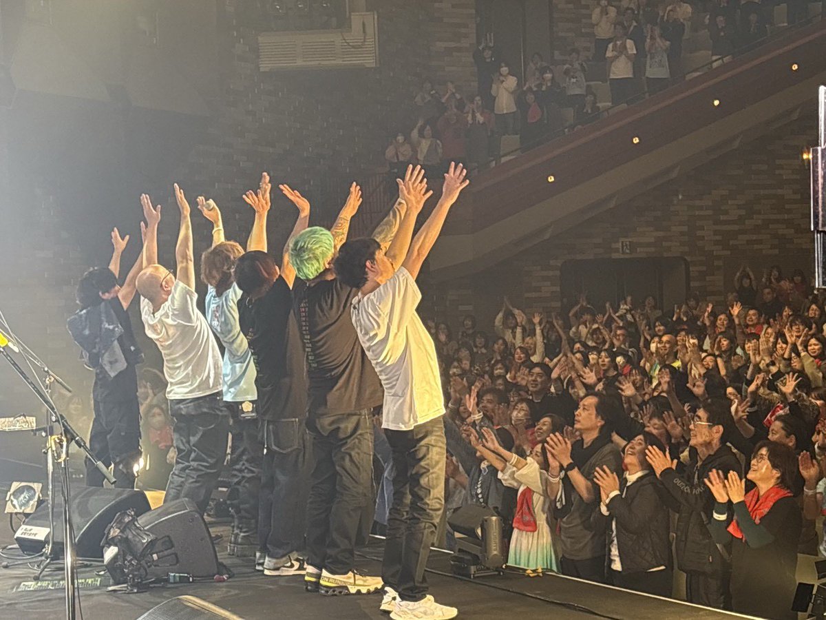 本日は高橋優くんライブツアー@岡山 倉敷市民会館でした！ バンドでは3