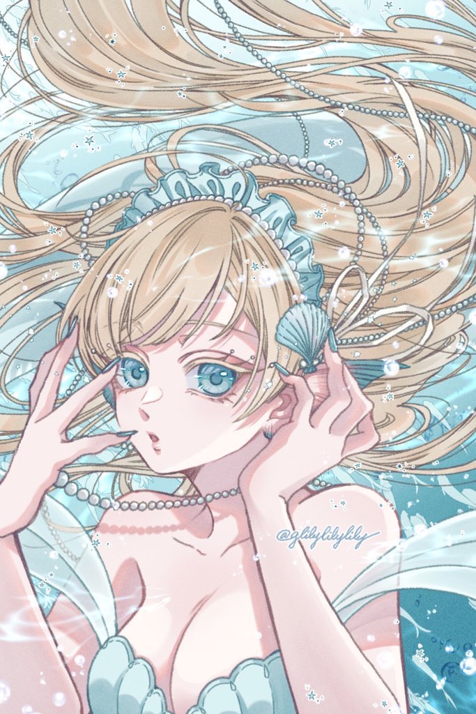 glilylilylily's tweet photo. #自分で生み出した一次創作オリジナルキャラを流そう
人魚の渚ちゃん🧜‍♀️🫧 https://t.co/bsX8XOykVG