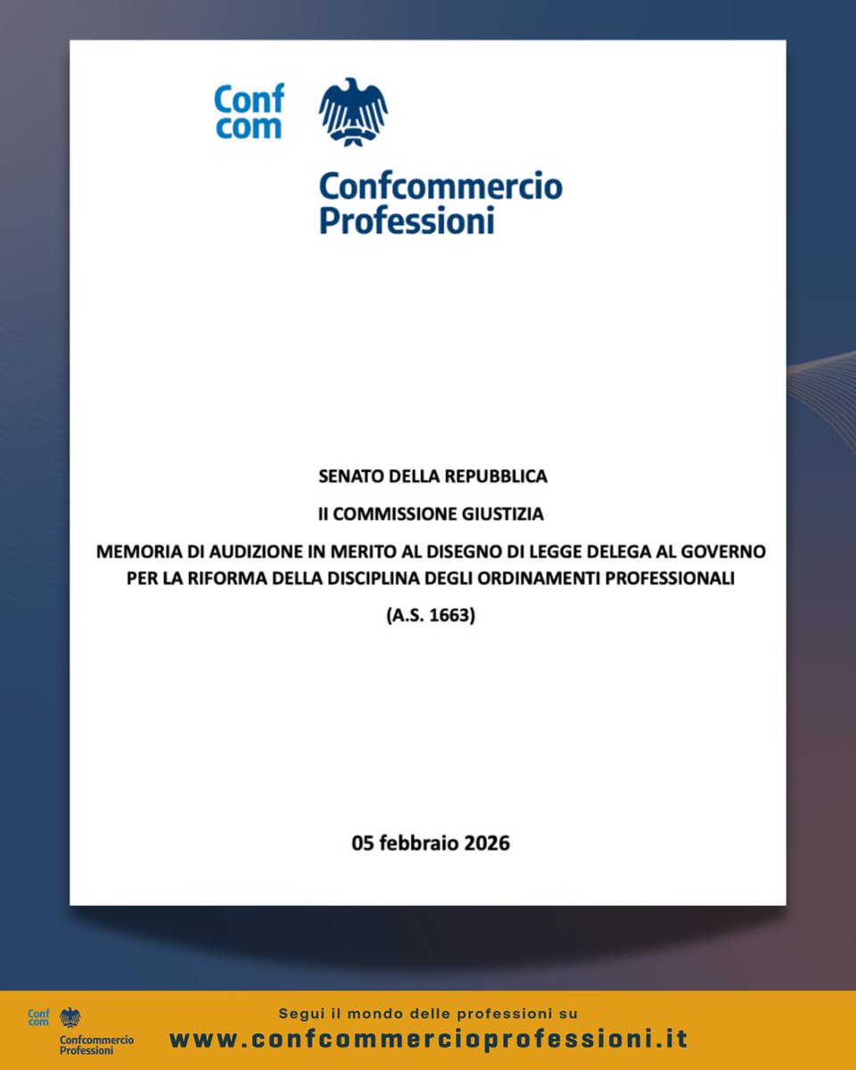 Confcommercio Professioni tweet media