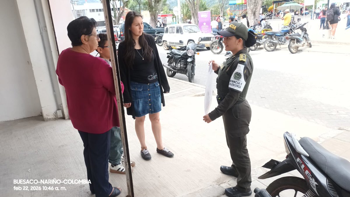 ProteccionPonal's tweet photo. Desde Buesaco promovemos entornos seguros.
Socializamos la ruta de atención para prevenir el consumo de sustancias psicoactivas en menores💚. https://t.co/HGC6x71QZj