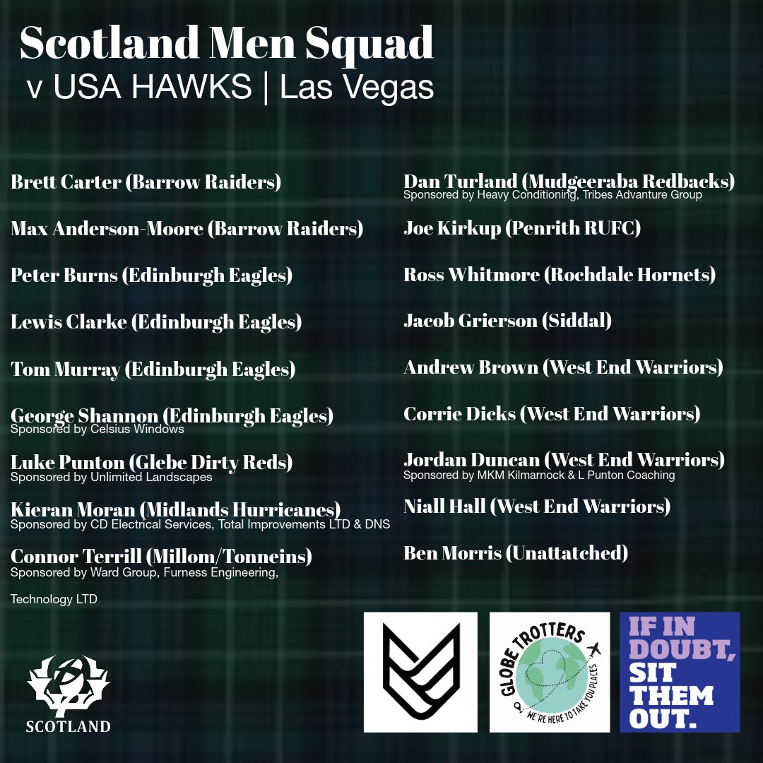 scotlandrl's tweet photo. Here is our men’s squad that is heading to Las Vegas to represent Scotland as they also take on USA 🇺🇸

A huge opportunity. A massive occasion. And a proud moment for everyone involved with the club.

APX | @sportscotland | @globetrotters https://t.co/GkVjAYGAnj