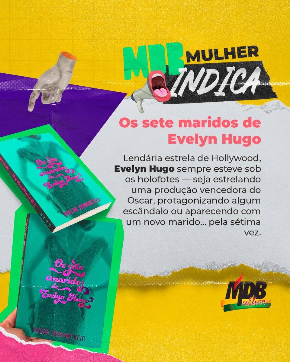 O livro: Os Sete Maridos de Evelyn Hugo nos lembra que por trás de cada mulher existem escolhas, renúncias, coragem e estratégia.
No MDB Mulher, acreditamos nisso: mulheres não são coadjuvantes. Você já leu? O que essa história despertou em você? 🤔