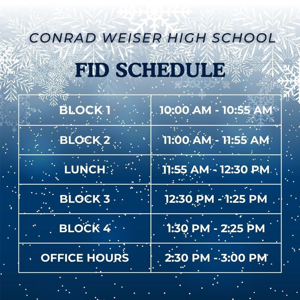 Conrad Weiser High School tweet media