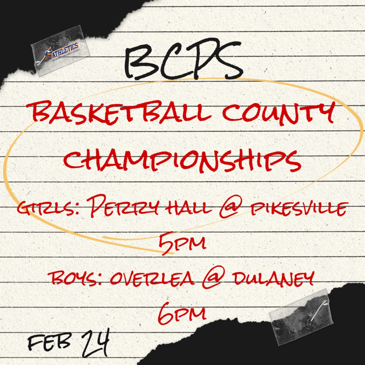 BCPS Athletics tweet media