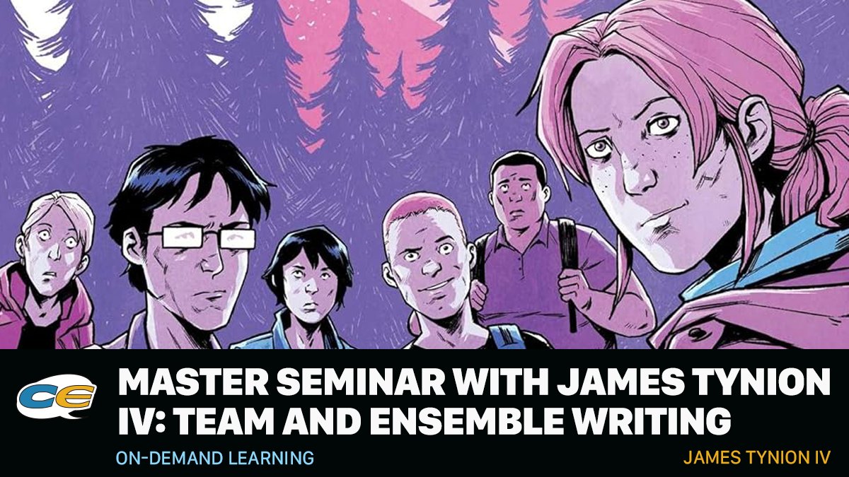 Justice League. Detective Comics. Something Is Killing the Children.

James Tynion IV knows team books, and now he’s sharing his process in an on-demand master seminar.

Shape your cast
Build compelling dynamics
Avoid common pitfalls

Register now: bit.ly/4kCoBZ5