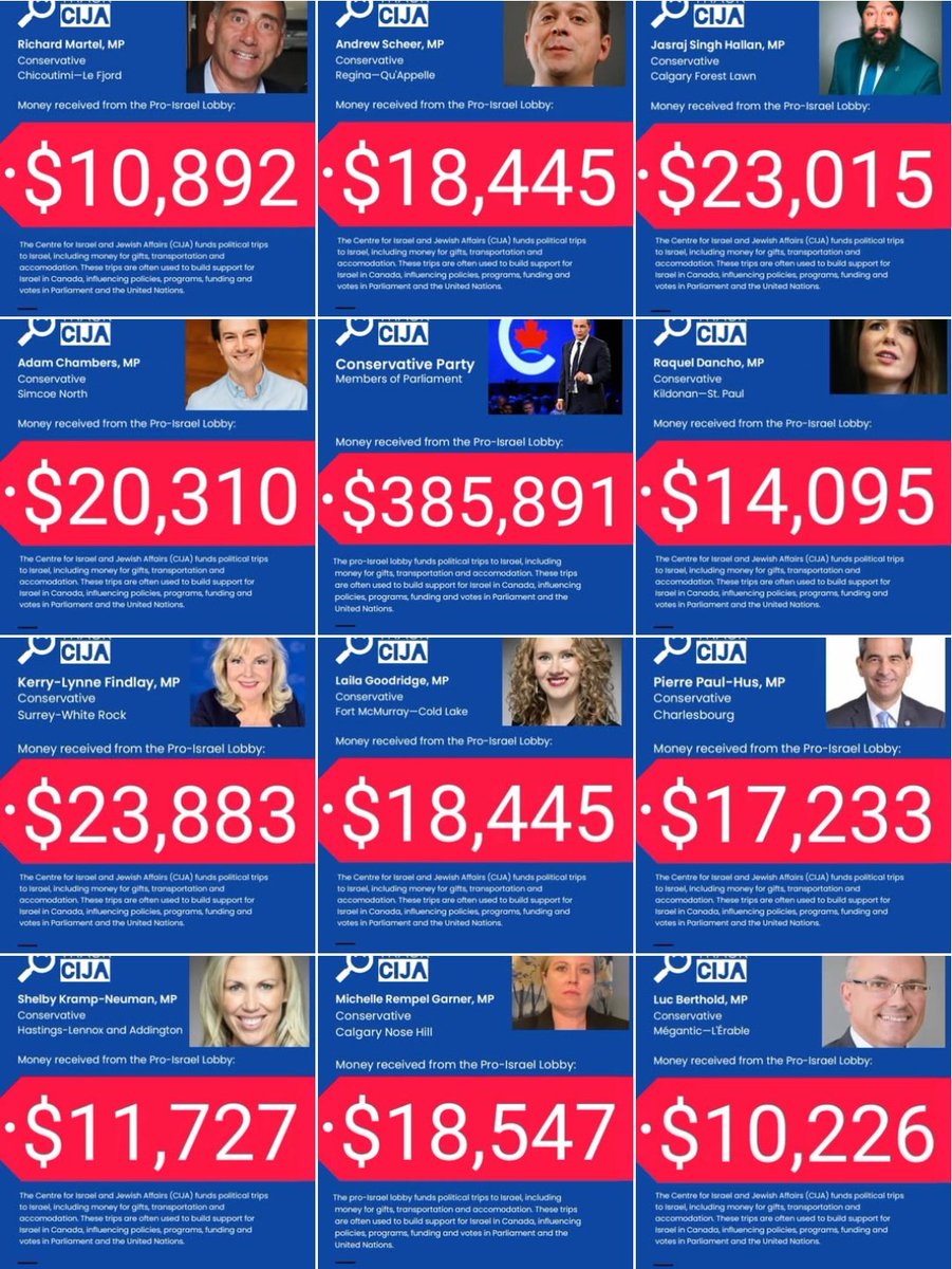 BREAKING: <a href="/PierrePoilievre/">Pierre Poilievre</a> caucus bought, sold and paid for by a foreign country that slaughters thousands of women and children and who runs a global pedophile ring.