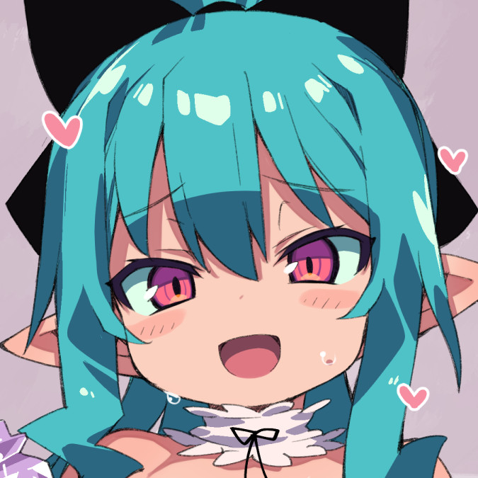 ポニテにしたのに正面から描いてしまうという 