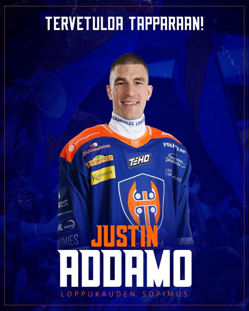 🚨 ÉCHANGE ! 🚨

Justin Addamo 🇫🇷 (Jukurit) est échangé contre Verneri Ahonen 🇫🇮 (Tappara) 🔄

On peut imaginer une prolongation pour la saison prochaine pour le centre français d’envergure… et pourquoi pas, à terme, une association avec l’ex Grenoblois Dylan Fabre en 2026-2027