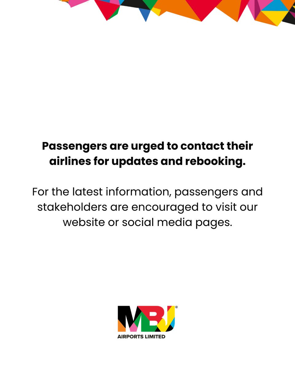 Sangster International Airport tweet media