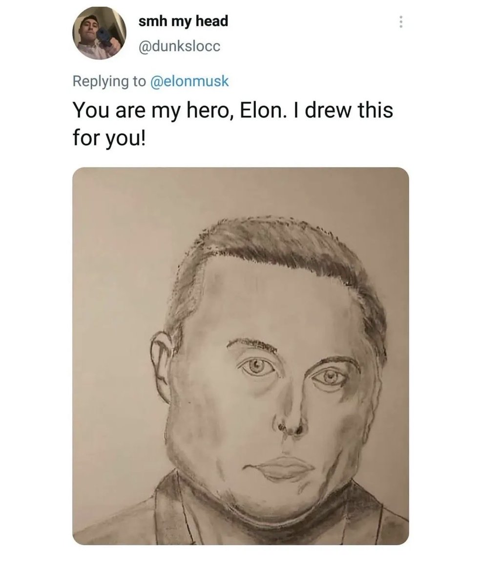 TonyStark0793's tweet photo. The most accurate painting of @elonmusk I've ever seen! https://t.co/sEAQokTclG