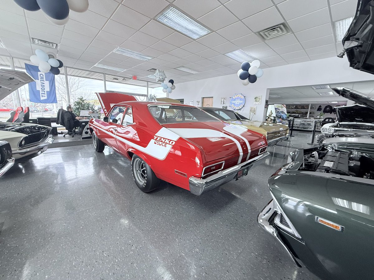 jsaidus's tweet photo. 1970 Nova SS 350 — pure American muscle 🇺🇸
Small body. Big 350 V8 energy. The Nova SS never plays around 💪🔥
 #musclecar 
#chevrolet #classiccar #cars https://t.co/eZazDiI4ys