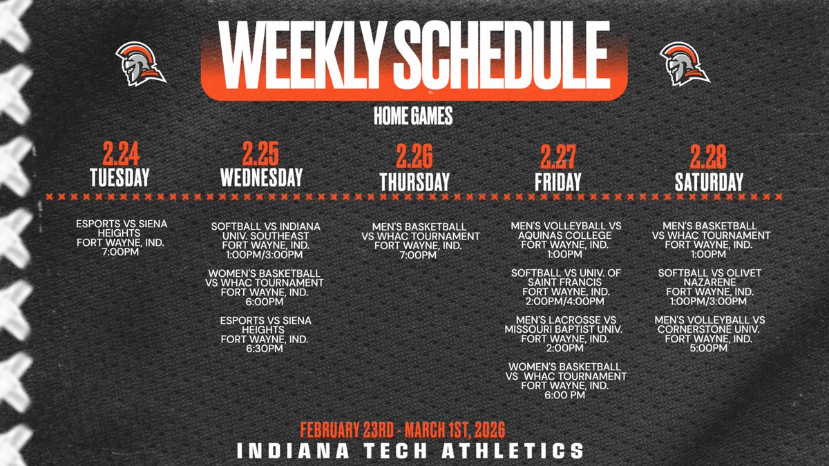Indiana Tech Warriors tweet media