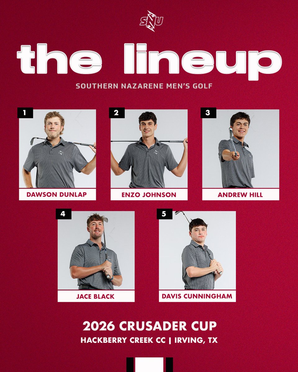 𝗚𝗼 𝗧𝗶𝗺𝗲 👊

⛳️ 2026 Crusader Cup
📍Irving, TX
📊 tinyurl.com/46b8p8ba

#BoltsUp⚡️