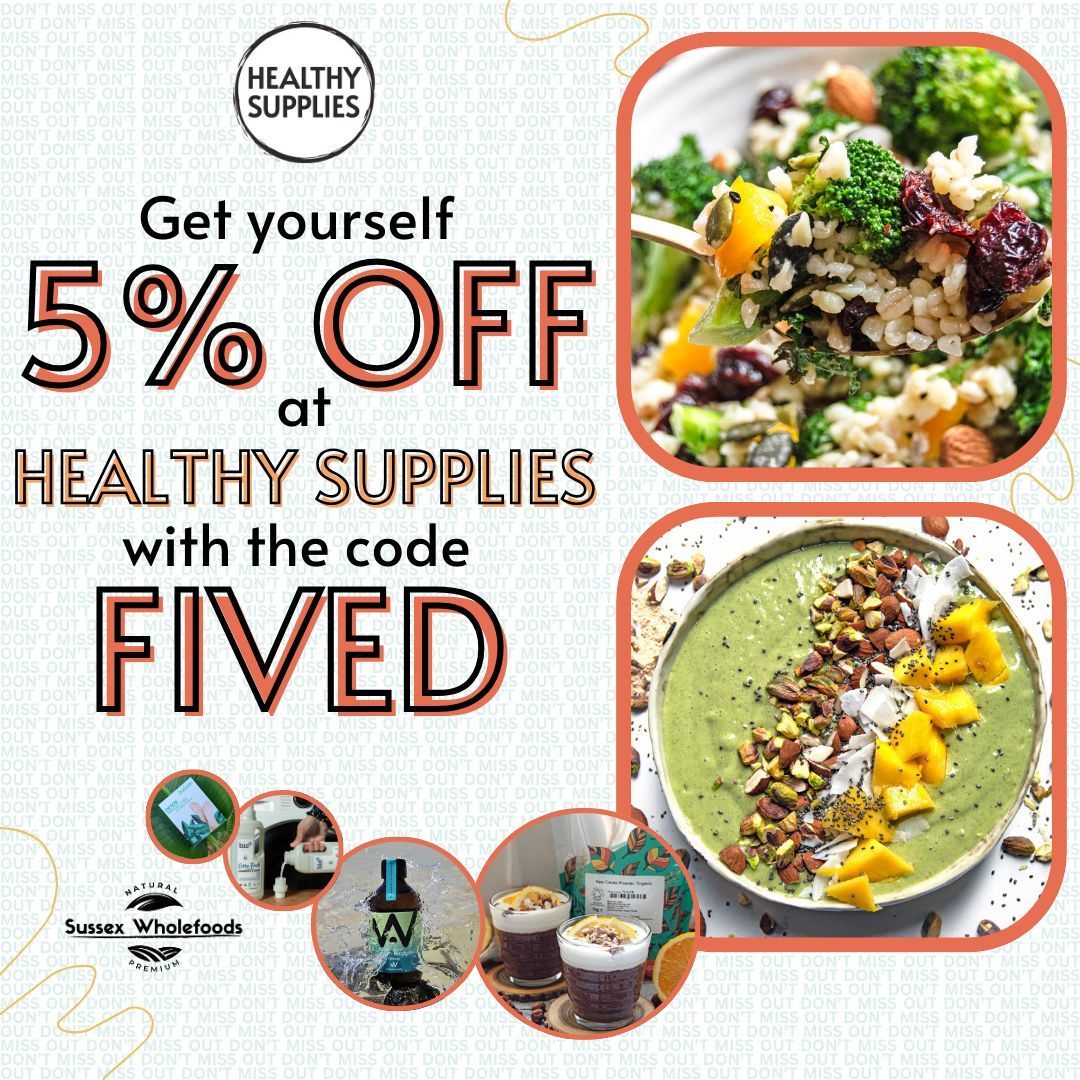 healthysupplies's tweet image. Don't miss out and make sure you enjoy 5% off sitewide with code FIVED at checkout! 🛒✨ Stock up on your favourite healthy goodies &amp;amp; save. Be quick—offer ends soon! (Some exclusions apply) 💛 #HealthyDeals #ShopAndSave
🔗 healthysupplies.co.uk/five-off-code.…