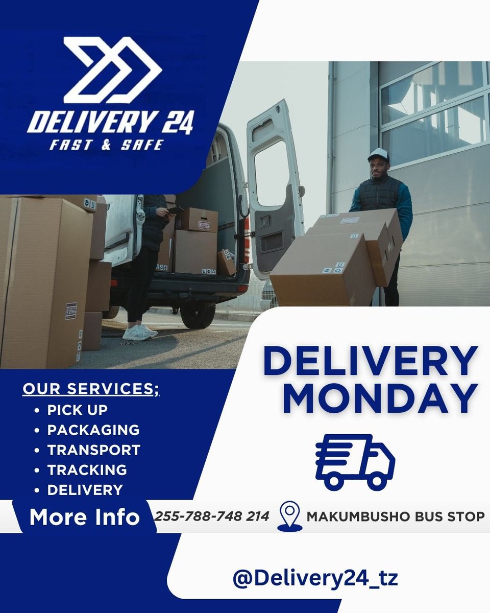 Delivery24_tz's tweet photo. FAST | AFFORDABLE | NATIONWIDE DELIVERIES
📦✅ https://t.co/96w6E2RcaN